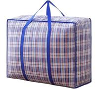 ZGHNASHUN Waterproof Bag Waterproof Storage Bags Extra Large Space Saver Dustproof Clothes Quilt Bag Closet Wardrobe Travel Underbed Organizer(Blue,M(60x42x23))