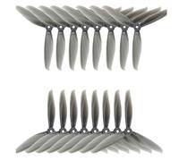 ZGHQHCDRH 16pcs/lot 7040 7 Inch 3 Blade Propeller 8 CW 8 CCW for RC Drone FPV Racing Quadcopter DIY Accessories Parts(Grå)