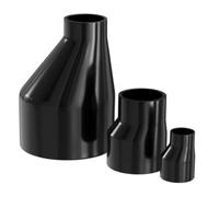 ZGHQHCDRH 2 Pcs Dark Gray PVC Eccentric Variable Diameter Acceleration and Deceleration Joint Connector, Industrial Grade Reduction Conversion Direct Pipe Fittings 20/25/32/40/50mm(32 * 20mm)