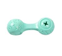 ZGHQHCDRH 2-Piece TPR Dependable Dog Food feeder Bones for Small and Medium-Sized Dogs: Teeth Cleaning, Grinding, and Social Interaction Toys for Solitude(Green)