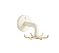 ZGHQHCDRH 2 Pieces of rotatable Hooks, Multifunctional Stick-on Hanging Suction Cup Kitchen pots and Spoons Hanger(Apricot)