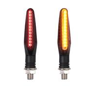 ZGHQHCDRH 24Led Motorcycle LED Turn Signal Lights Flowing Indicators Front Rear Light FIT For Honda Motorcycle Spotlights,Motorcycle Headlight(2Pcs Red to Yellow)