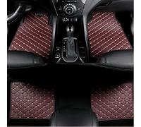 ZGHQHCDRH 4pcs Custom Leather Car Floor Mats, For Dacia Sandero Stepway 3 Extreme 2020-2023 2024 Car Mat All Weather Car Waterproof Non Slip Carpet Mat Protection Accessories,C/Red