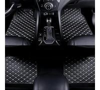 ZGHQHCDRH 4pcs Custom Leather Car Floor Mats, For Land Rover Defender 2020- Car Mat All Weather Car Waterproof Non Slip Carpet Mat Protection Accessories,B/Black Beige