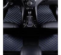 ZGHQHCDRH 4pcs Custom Leather Car Floor Mats, For Nissan Juke F15 2014-2019 Car Mat All Weather Car Waterproof Non Slip Carpet Mat Protection Accessories,D/Black Blue