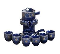ZGHQHCDRH 8 Pcs Set Semi Automatic Tea Sets Chinese Ceramic Purple Clay Tea Set Tea Cup The Kung Fu Teapot Set(B 1set)