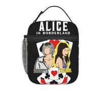 ZGHQHCDRH Alice in Borderland Poker Game Thermal Insulated Lunch Bag for Travel Thriller Drama Portable Food Bag Thermal Cooler Lunch Boxe
