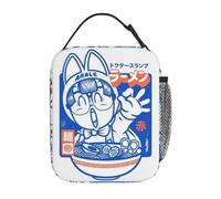 ZGHQHCDRH Anime Arale Dr Slump Insulated Lunch Bags Thermal Bag Meal Container Toriyama 90s Manga High Capacity Tote Lunch Box Outdoor