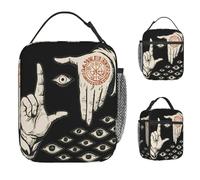 ZGHQHCDRH Anime Hellsing Alucard Lunch Bag Retro Lunch Box for Women Office Convenient Cooler Bag Oxford Graphic Design Tote Food Bags