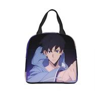 ZGHQHCDRH Anime Solo Leveling Insulated Lunch Bags Portable Reusable Cooler Bag Lunch Box Tote Work Outdoor Girl Boy