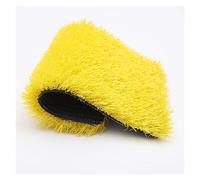 ZGHQHCDRH Artificial Grass Garden Lawn Mat Soft Reversible Mats Non Burn 3cm Thick Water Permeable Roll Yellow Grass Carpet Underlay