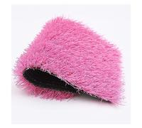 ZGHQHCDRH Artificial Grass Garden Lawn Mat Soft Reversible Mats with Automatic Water Permeable Underlay Non Burn 3cm Thick Pink Grass Carpet Roll