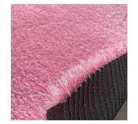 ZGHQHCDRH Artificial Grass Garden Lawn Mat with Drainage Holes Breathable Soft Turf Roll for Landscape Decoration Pink Patio Deck Mat 59" Size