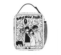 ZGHQHCDRH Aubrey Hero Kel Year Insulated Lunch Bags Leakproof Omori Game Lunch Container Thermal Bag Tote Lunch Box Work Picnic