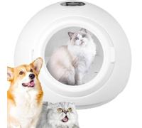 ZGHQHCDRH Automatic Pet Drying Box with Smart Temperature Control and 360° Function, Ultra Quiet Cat Cage