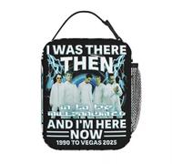 ZGHQHCDRH Backstreet Boys Into The Millennium Tour 2025 Insulated Lunch Bag for Work Food Storage Bag Portable Cooler Thermal Bento Box