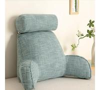 ZGHQHCDRH bed back support, Ergonomic Lumbar Support Cushion,With Detachable Neck,Back Support Cushion With Arm Support Gaming,Reading,With Washable Covers(Sky Blue,70x55x20 cm)