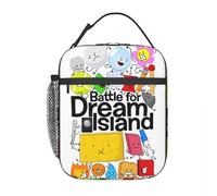 ZGHQHCDRH BFDI Characters Cartoon Insulated Lunch Bag Battle for Dream Island Storage Food Box Reusable Cooler Thermal Lunch Box Travel