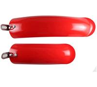 ZGHQHCDRH bicycle mudguard, Bike Barrier Kit Bar Set 412 Adjustable Portable Folding Bike Compatible with Mini Fender Folding Bike Practical Accessories(Red)