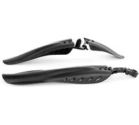 ZGHQHCDRH bicycle mudguard, Bike Barrier Kit Bar Set Portable Adjustable Mountain Bike Mudguard Front Fender Rear Bumper Quick Release Accessories,