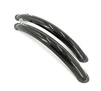 ZGHQHCDRH bicycle mudguard, Bike Barrier Kit Bar Set Portable Adjustable Retro Bicycle Mudguard 700C Road Bike Front Rear Mudguard Racing Fixed Gear B Fender(Black)
