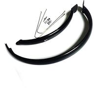 ZGHQHCDRH bicycle mudguard, Portable Adjustable Bike Bicycle Mudguard Fender Bike Wing Front/Rear Mud Guard Chrome Plastic Cylcing Accessories Parts(20 Inch)