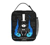 ZGHQHCDRH Bill Cipher Gravitys Falls A Darkness Approaches Merch Insulated Lunch Bag for Storage Food Boxes Leakproof Thermal Lunch Box