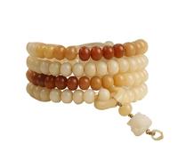 ZGHQHCDRH Bodhi bracelets, Gradient Bodhi Root Beaded Bracelet 108 Bodhi Necklace Buddha Beads Rosary Hanging Neck for Men Women