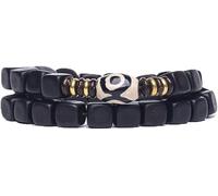 ZGHQHCDRH, Bracelet, 9Mm Bracelet Mala Prayer Beads Natural Sandalwood Square Shape Tibetan Buddhist Meditation Double Circle Style Jewelry