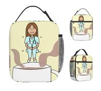 ZGHQHCDRH Bubble Bobble Lunch Bag Portable Lunch Box Unisex Picnic Print Cooler Bag Retro Oxford Thermal Lunch Bags