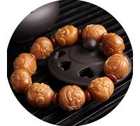 ZGHQHCDRH, Buddha Beads Bracelet Tibetan Buddhist Meditation with Carving God of Wealth/Pi Yao/Pi Xiu Pattern Bangle Jewelry Unisex, Valentines Day