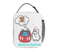 ZGHQHCDRH Bugcat Capoo and The Bunny Insulated Lunch Bags High Capacity Lunch Container Thermal Bag Tote Lunch Box College Travel Food Bag
