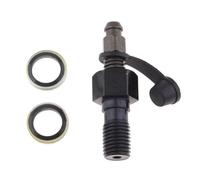 ZGHQHCDRH Caliper Hooks Master Cylinder Brake Caliper Banjo Bolt & Bleed Nipple/Screw Fit For Kawasaki Aluminium Alloy M10 X 1.25mm Brake Caliper Disc(Black)