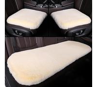 ZGHQHCDRH Car Plush Seat Cushion,Car Plush Seat Protectors,for Land Rover Range Rover Velar 2018-2022,Comfortable Breathable Car Warm Seat Cushion,Car Accessories,A-Beige