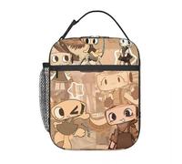 ZGHQHCDRH Cartoon Portable Hand-held Insulated Lunch Bag Dandys World Accessories Insulated Lunch Bag for Outdoor Storage Food Boxes