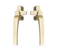 ZGHQHCDRH Casement Window Lock, Type 38 Aluminum Alloy Handle, Universal Left & Right Hand Side Pull Lever Handle(Champagne Gold,Right)