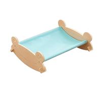 ZGHQHCDRH cat hammock, Comfortable and breathable pet bed furniture, Holds Small-Medium Size Cat or Small Dog | Wood Construction | Toy(Blue)