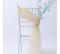 ZGHQHCDRH Chair sashes, Organza Chair Sashes, Block Sashes, Chair Bows, Wedding Party, Banquet Event, Chair Decoration(Milk White,50pcs)