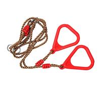 ZGHQHCDRH Children Adult Trapeze Bar Pull Up Gym Rings Outdoor Gymnastic Non-slip Triangular