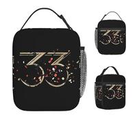 ZGHQHCDRH Clair Obscur Expedition 33 Lunch Bag Funny Lunch Box Picnic Portable Thermal Tote Handbags for Women Oxford Print Cooler Bag