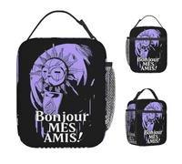 ZGHQHCDRH Clair Obscur Expedition 33 Lunch Bag Kawaii Lunch Box Child Picnic Portable Insulated Cooler Bag Waterproof Thermal Tote Handbag
