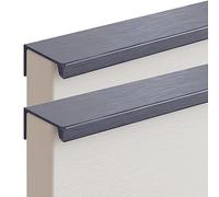 ZGHQHCDRH Concealed Door Handles, Invisible Furniture Handles Space Aluminum Wardrobe Kitchen Concealed Cabinet Drawer 2 Pieces(Colors 3,Overall Length 800mm)