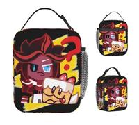 ZGHQHCDRH Cookie Run Kingdom Lunch Bag Fun Lunch Box Outdoor Picnic Convenient Thermal Lunch Bags for Women Oxford Print Cooler Bag