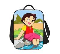 ZGHQHCDRH Custom Alps Mountain Girl Heidi Resuable Lunch Boxes for Women Leakproof Cooler Thermal Food Insulated Lunch Bag Office Work
