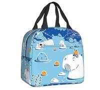 ZGHQHCDRH Custom Capybara Yuzu Onsen Thermal Insulated Lunch Bag Resuable Lunch Container for Outdoor Camping Travel Storage Food Box