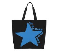 ZGHQHCDRH Custom Funny Hit Me Hard And Soft Shopping Tote Bags Reusable Canvas Groceries Shoulder Shopper Bag