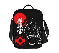 ZGHQHCDRH Custom Kyokushin Karate Mas Oyama Spirit Lunch Bag Men Women Thermal Cooler Insulated Lunch Boxes for Adult Office