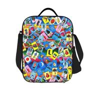 ZGHQHCDRH Custom Loteria Card Mexican Bingo Lottery Portable Lunch Box Women Waterproof Cooler Thermal Food Insulated Lunch Bag