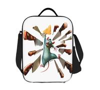 ZGHQHCDRH Custom Ratatouille Remy Cartoon Movie Insulated Lunch Bag for Work School Leakproof Cooler Thermal Lunch Box Women Kids