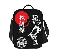ZGHQHCDRH Custom Shotokan Karate Spirit Insulated Lunch Bag for Women Cooler Thermal Lunch Tote Kids School Children